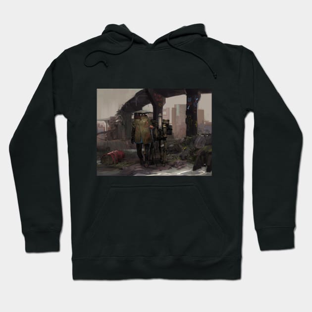 The Traveler Hoodie by KONTROLALTDEL